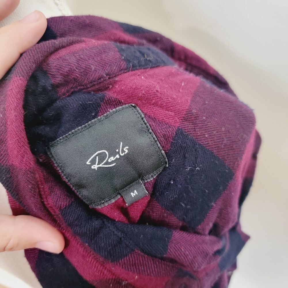 Rails Bianca Buffalo Check Plaid Button Down Shir… - image 8